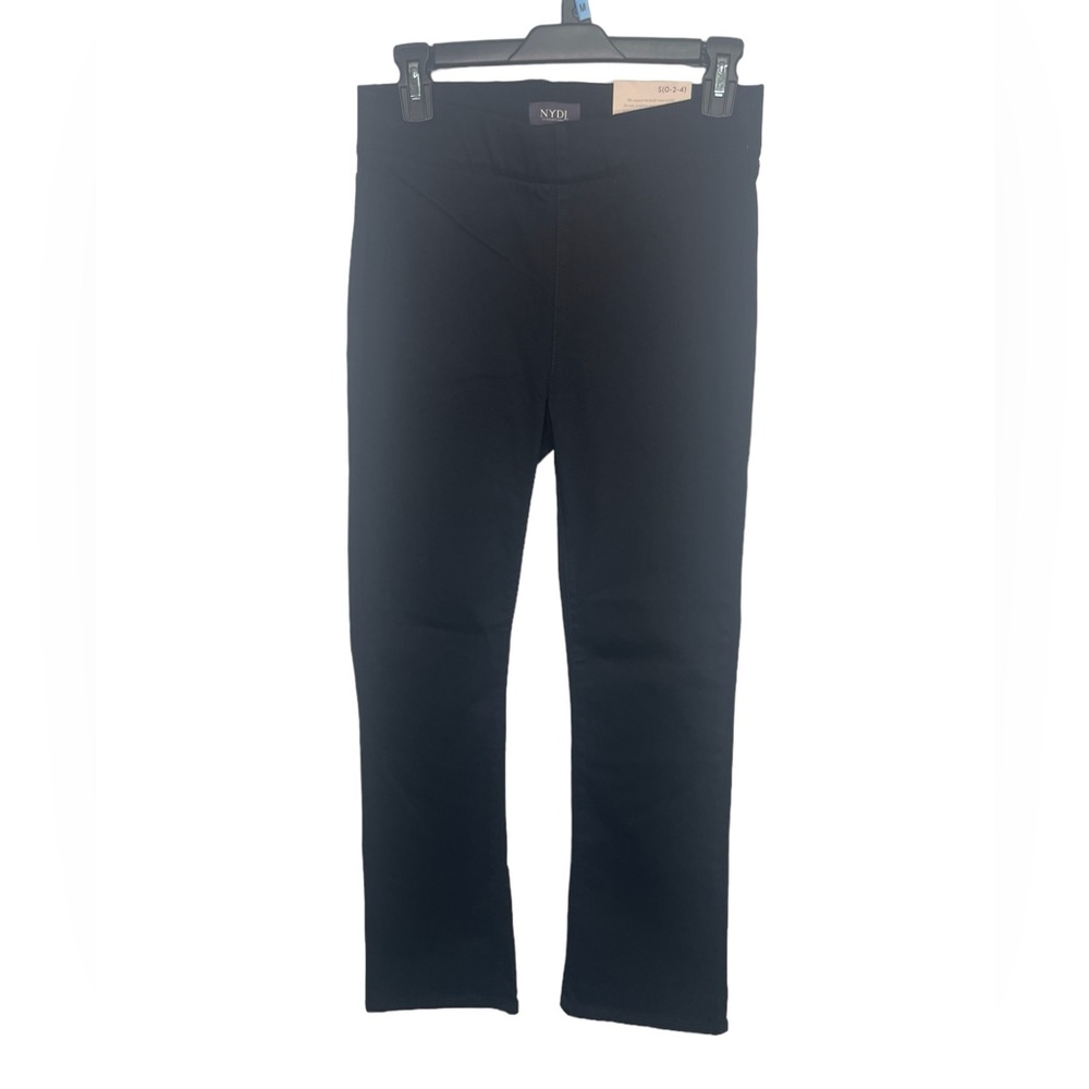 NYDJ pull on black denim pants‎ woman’s size S nwot - Picture 2 of 12